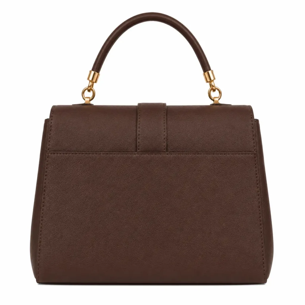 totio womens leather flap carry handbag1