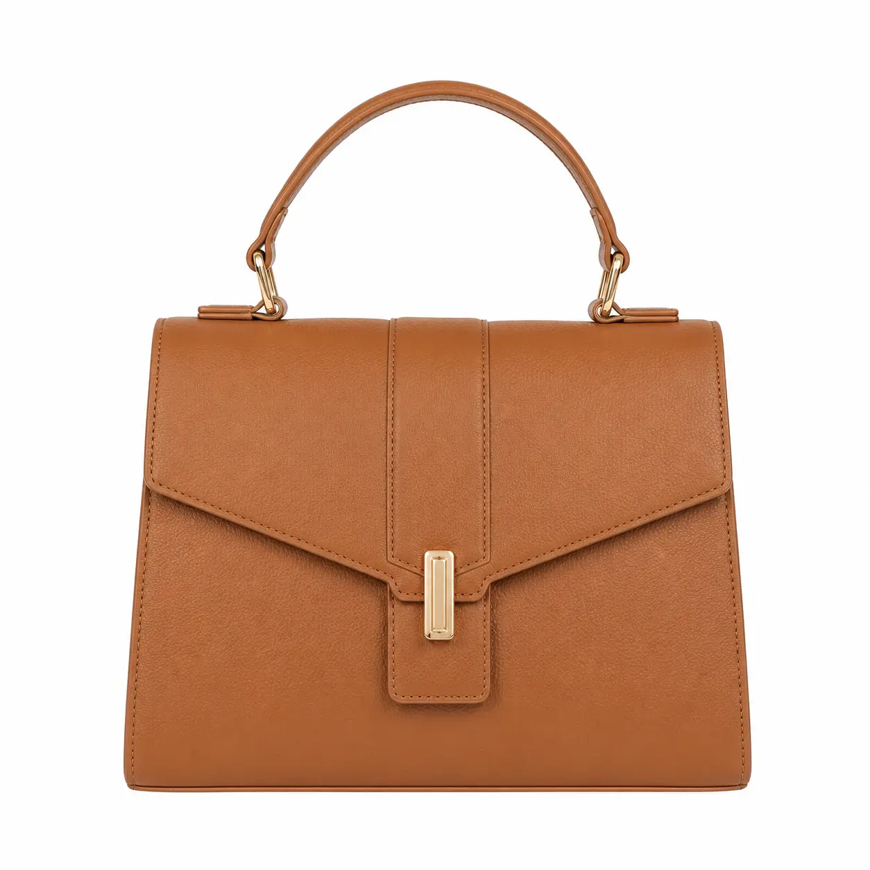 totio womens leather flap top handle handbag Totio Women's Leather Flap Top Handle Handbag - Image 1