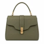 Totio Women's Leather Structured Satchel Handbag